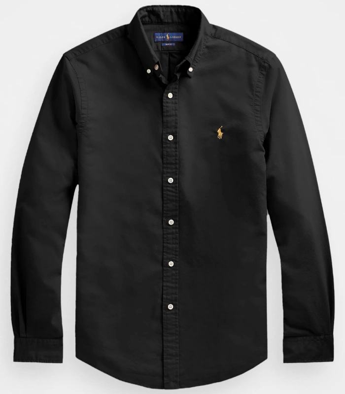 RL slim fit oxford Black shirt